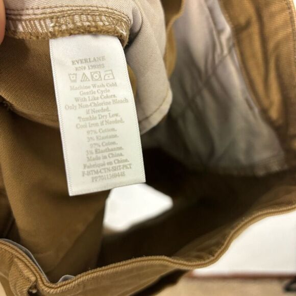 Everlane Golden Yellow/Brown High Waisted Jean Shorts - Picture 4 of 4